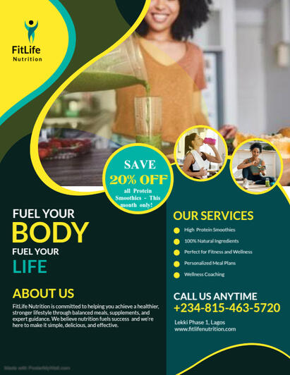 Promotional flier